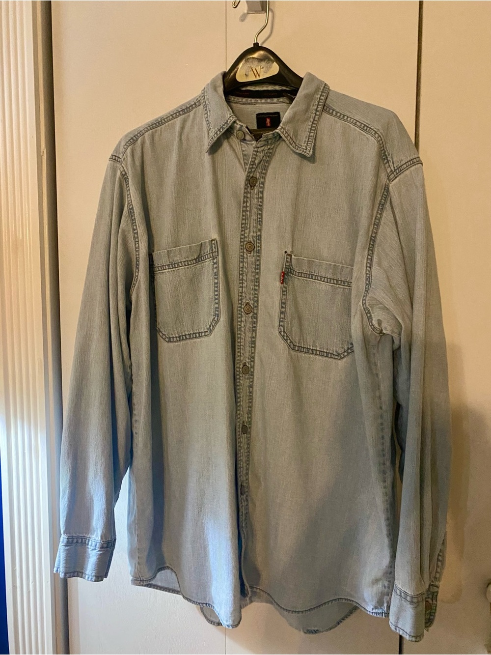 Levi's Pale Blue Denim Button-Down Shirt
